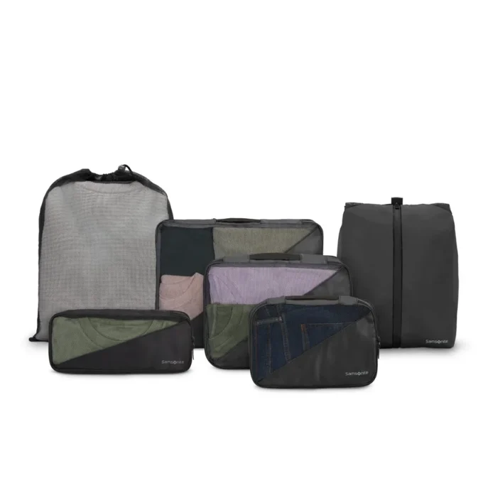 6 cubi da viaggio con chiusura a compressione 6 cubi da viaggio con chiusura a compressione