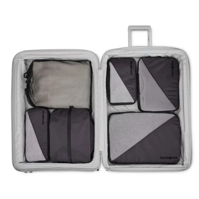 6 cubi da viaggio con chiusura a compressione 6 cubi da viaggio con chiusura a compressione