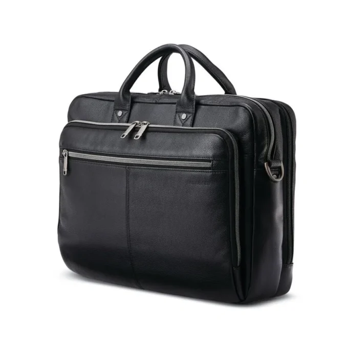 Borsa in pelle classica con apertura superiore Borsa in pelle classica con apertura superiore