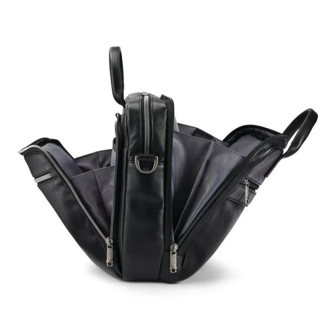 Borsa in pelle classica con apertura superiore Borsa in pelle classica con apertura superiore