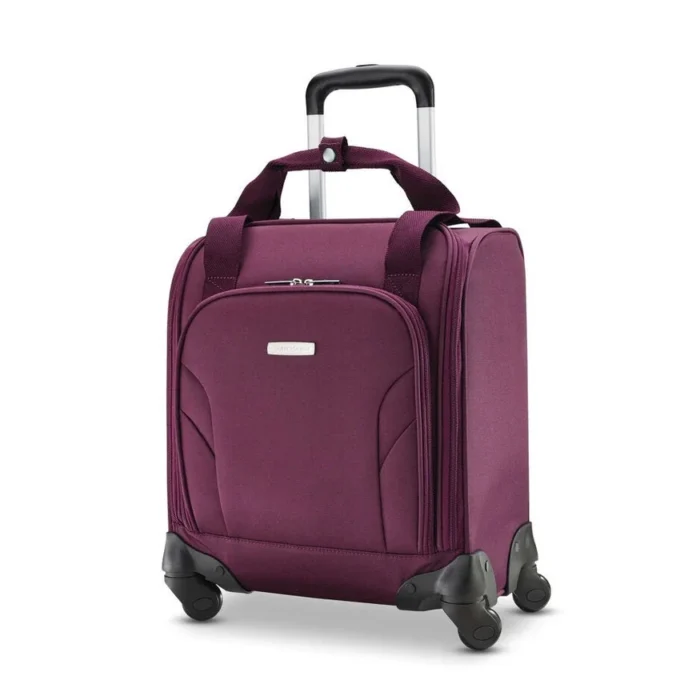 Valigia spinner da riporre sotto il sedile con porta USB Valigia spinner da riporre sotto il sedile con porta USB