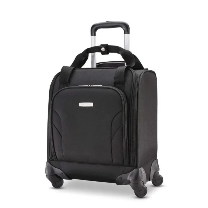 Valigia spinner da riporre sotto il sedile con porta USB Valigia spinner da riporre sotto il sedile con porta USB